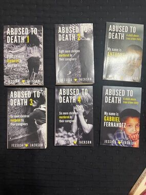 Abused to Death Book Set by Jessica Jackson - Black & Yellow Covers
